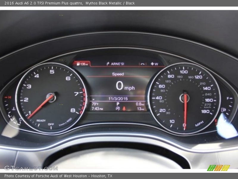 Mythos Black Metallic / Black 2016 Audi A6 2.0 TFSI Premium Plus quattro
