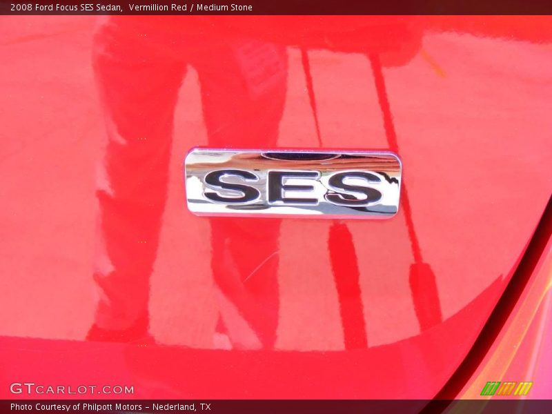 Vermillion Red / Medium Stone 2008 Ford Focus SES Sedan