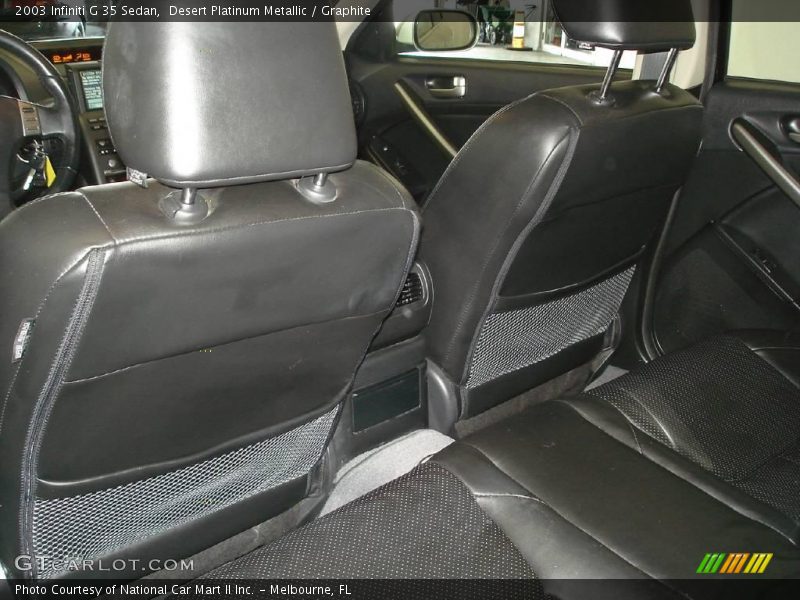 Desert Platinum Metallic / Graphite 2003 Infiniti G 35 Sedan