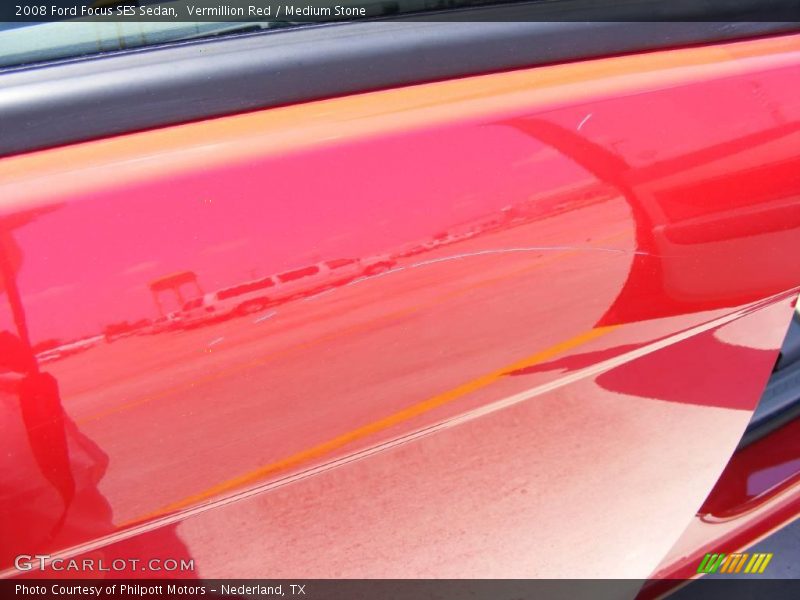 Vermillion Red / Medium Stone 2008 Ford Focus SES Sedan