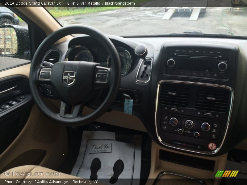 Billet Silver Metallic / Black/Sandstorm 2014 Dodge Grand Caravan SXT