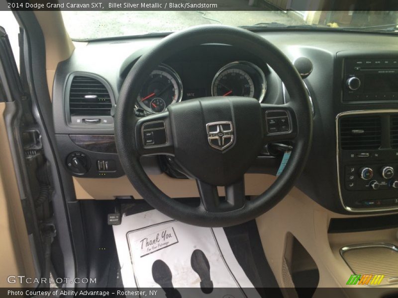Billet Silver Metallic / Black/Sandstorm 2014 Dodge Grand Caravan SXT