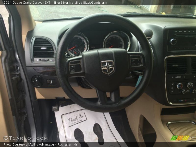 Billet Silver Metallic / Black/Sandstorm 2014 Dodge Grand Caravan SXT