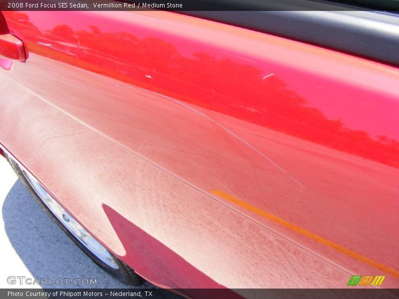 Vermillion Red / Medium Stone 2008 Ford Focus SES Sedan