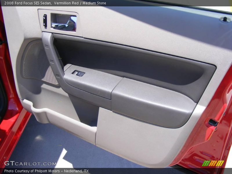 Vermillion Red / Medium Stone 2008 Ford Focus SES Sedan