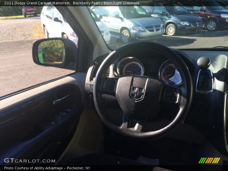 Blackberry Pearl / Black/Light Graystone 2011 Dodge Grand Caravan Mainstreet