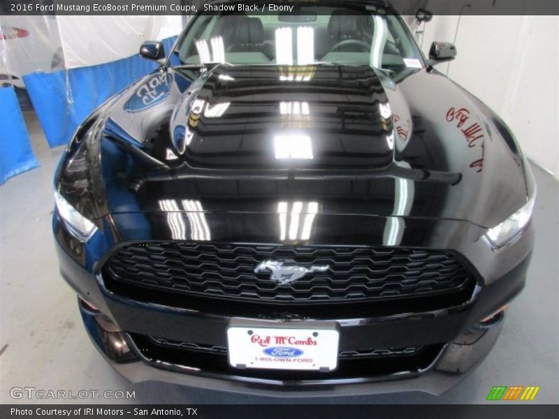 Shadow Black / Ebony 2016 Ford Mustang EcoBoost Premium Coupe