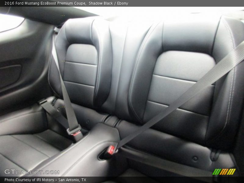 Rear Seat of 2016 Mustang EcoBoost Premium Coupe