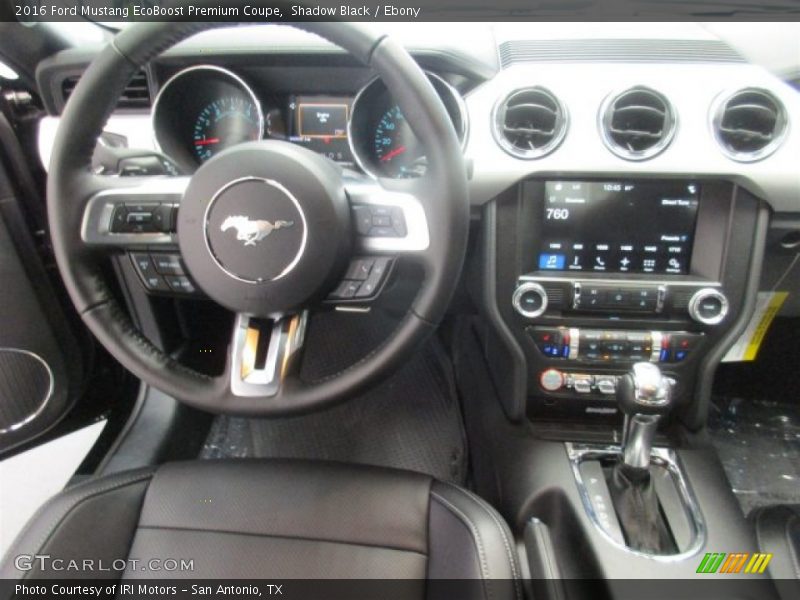 Shadow Black / Ebony 2016 Ford Mustang EcoBoost Premium Coupe