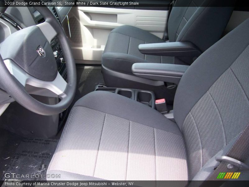 Stone White / Dark Slate Gray/Light Shale 2009 Dodge Grand Caravan SE