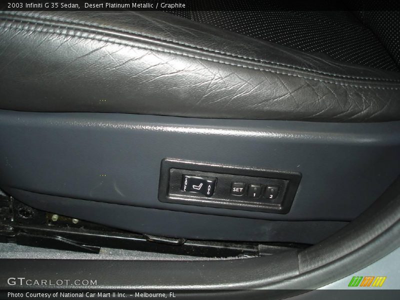 Desert Platinum Metallic / Graphite 2003 Infiniti G 35 Sedan