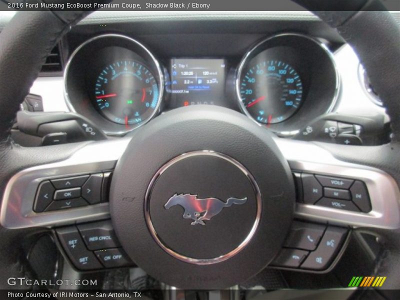 Shadow Black / Ebony 2016 Ford Mustang EcoBoost Premium Coupe