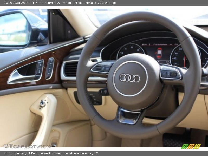 Moonlight Blue Metallic / Atlas Beige 2016 Audi A6 2.0 TFSI Premium Plus