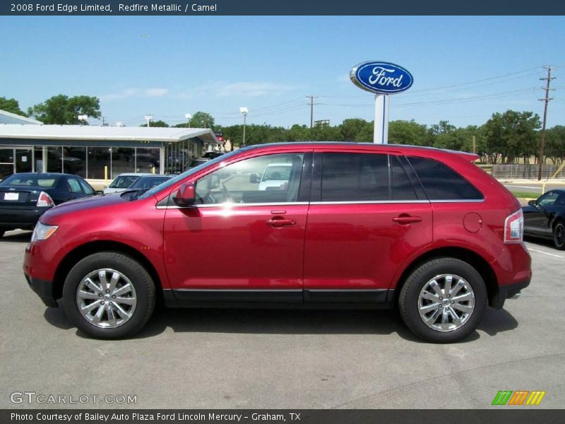 Redfire Metallic / Camel 2008 Ford Edge Limited