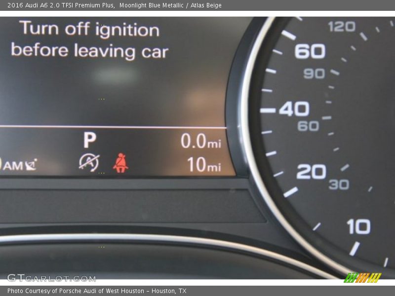 Moonlight Blue Metallic / Atlas Beige 2016 Audi A6 2.0 TFSI Premium Plus