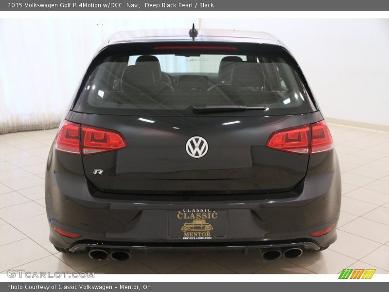 Deep Black Pearl / Black 2015 Volkswagen Golf R 4Motion w/DCC. Nav.