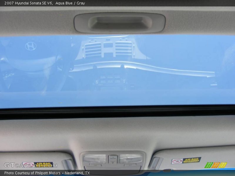 Aqua Blue / Gray 2007 Hyundai Sonata SE V6
