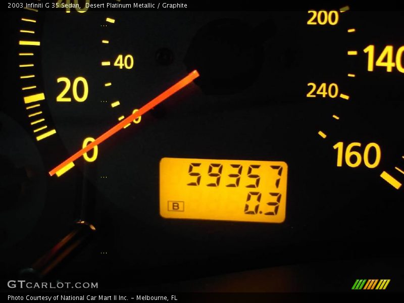 Desert Platinum Metallic / Graphite 2003 Infiniti G 35 Sedan