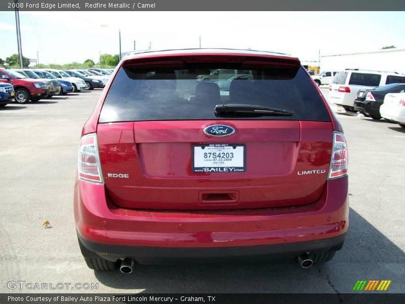 Redfire Metallic / Camel 2008 Ford Edge Limited