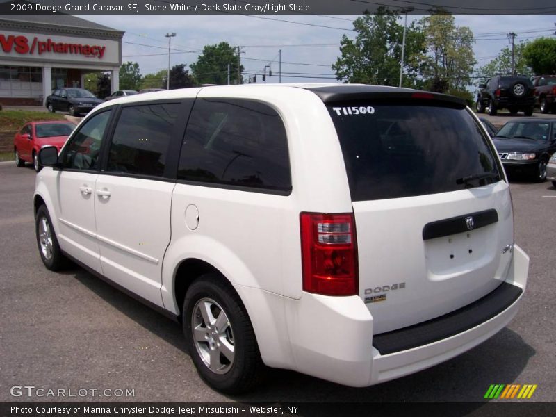 Stone White / Dark Slate Gray/Light Shale 2009 Dodge Grand Caravan SE