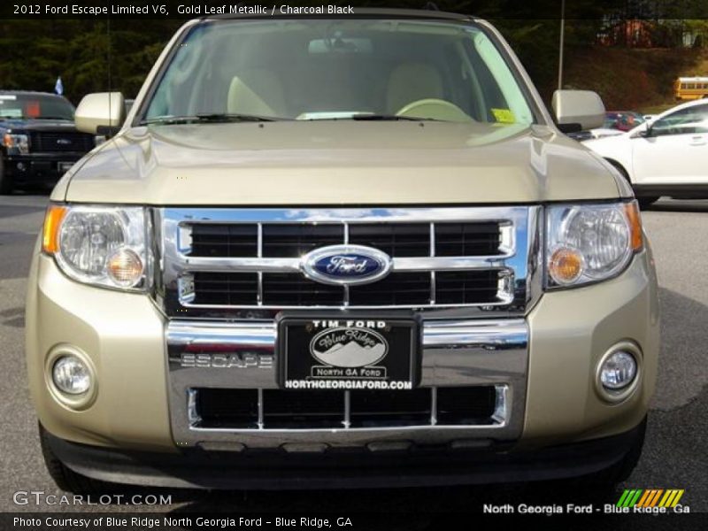 Gold Leaf Metallic / Charcoal Black 2012 Ford Escape Limited V6