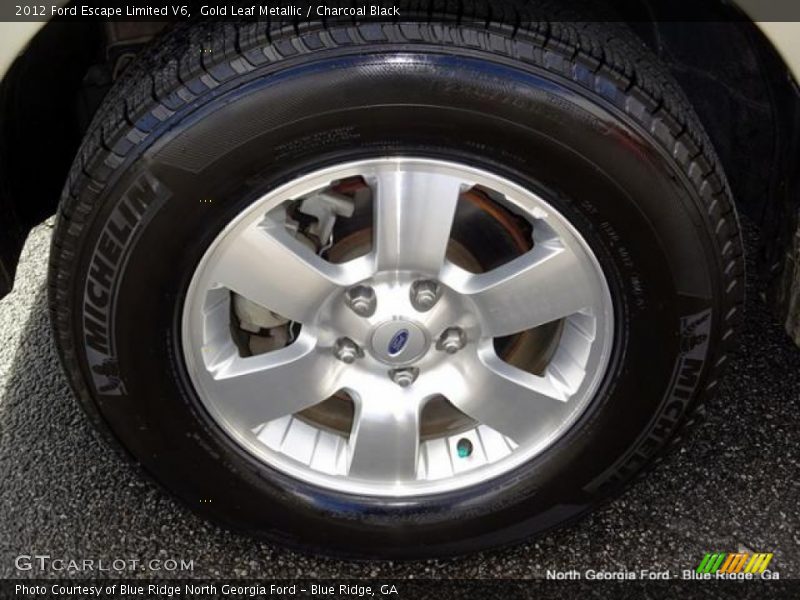 Gold Leaf Metallic / Charcoal Black 2012 Ford Escape Limited V6