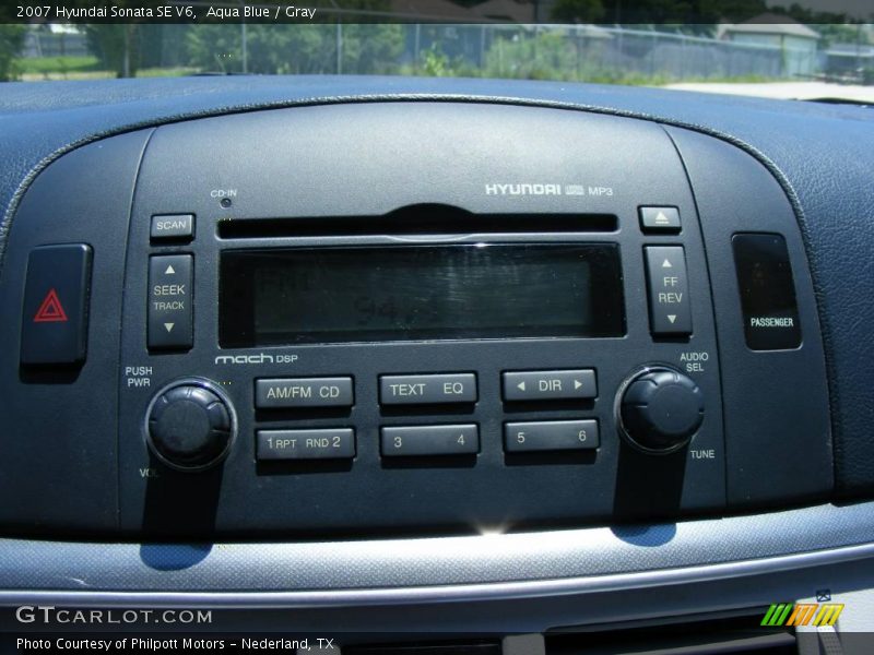 Aqua Blue / Gray 2007 Hyundai Sonata SE V6