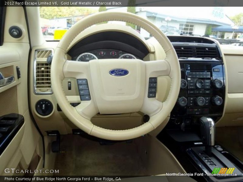 Gold Leaf Metallic / Charcoal Black 2012 Ford Escape Limited V6