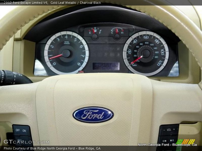 Gold Leaf Metallic / Charcoal Black 2012 Ford Escape Limited V6