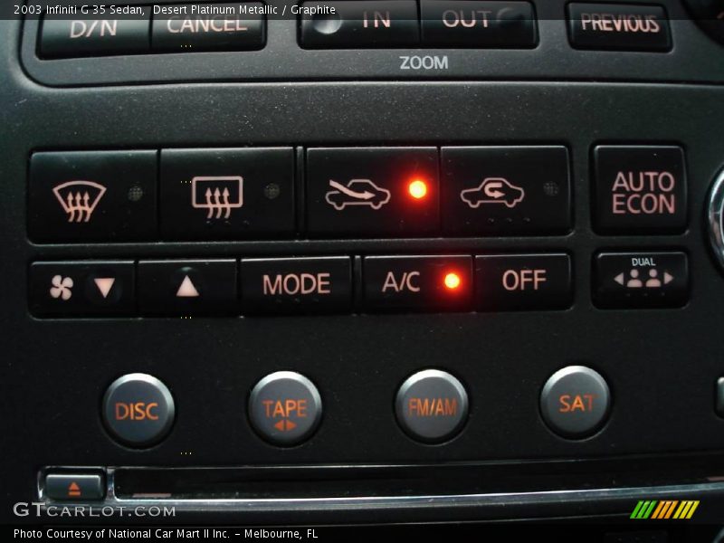 Desert Platinum Metallic / Graphite 2003 Infiniti G 35 Sedan