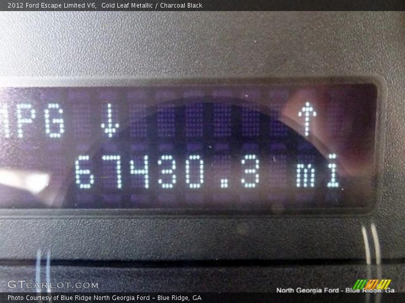 Gold Leaf Metallic / Charcoal Black 2012 Ford Escape Limited V6