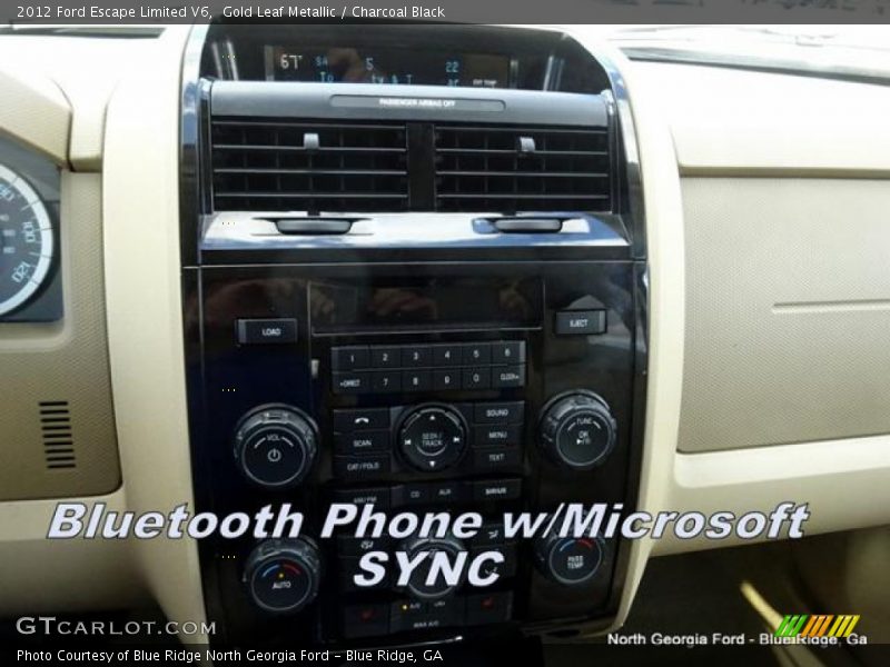 Gold Leaf Metallic / Charcoal Black 2012 Ford Escape Limited V6