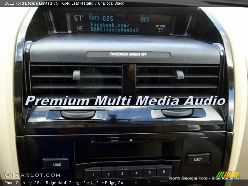 Gold Leaf Metallic / Charcoal Black 2012 Ford Escape Limited V6