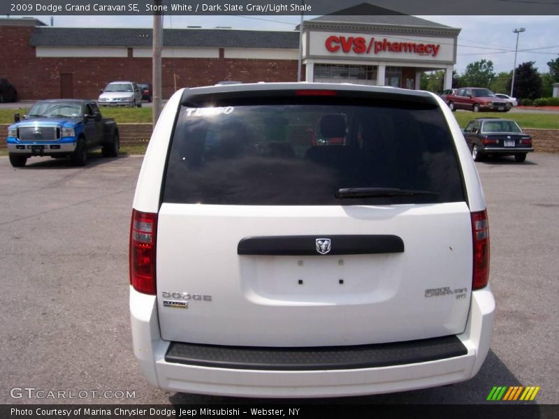 Stone White / Dark Slate Gray/Light Shale 2009 Dodge Grand Caravan SE