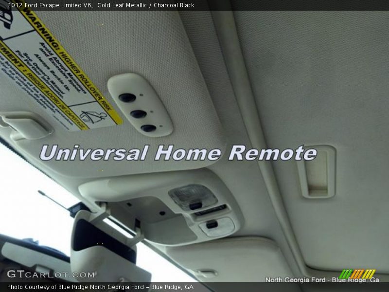 Gold Leaf Metallic / Charcoal Black 2012 Ford Escape Limited V6