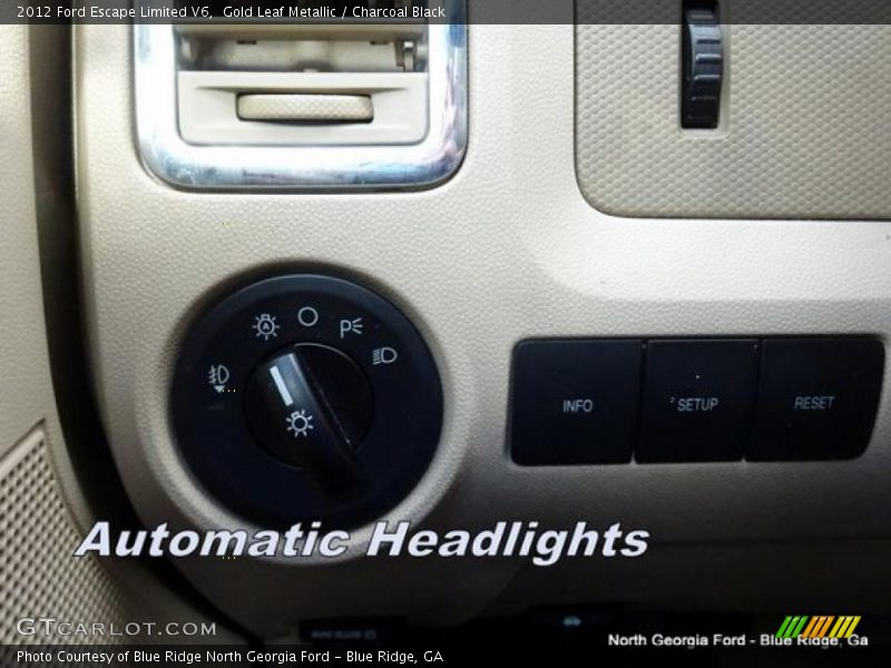 Gold Leaf Metallic / Charcoal Black 2012 Ford Escape Limited V6