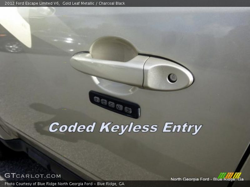 Gold Leaf Metallic / Charcoal Black 2012 Ford Escape Limited V6