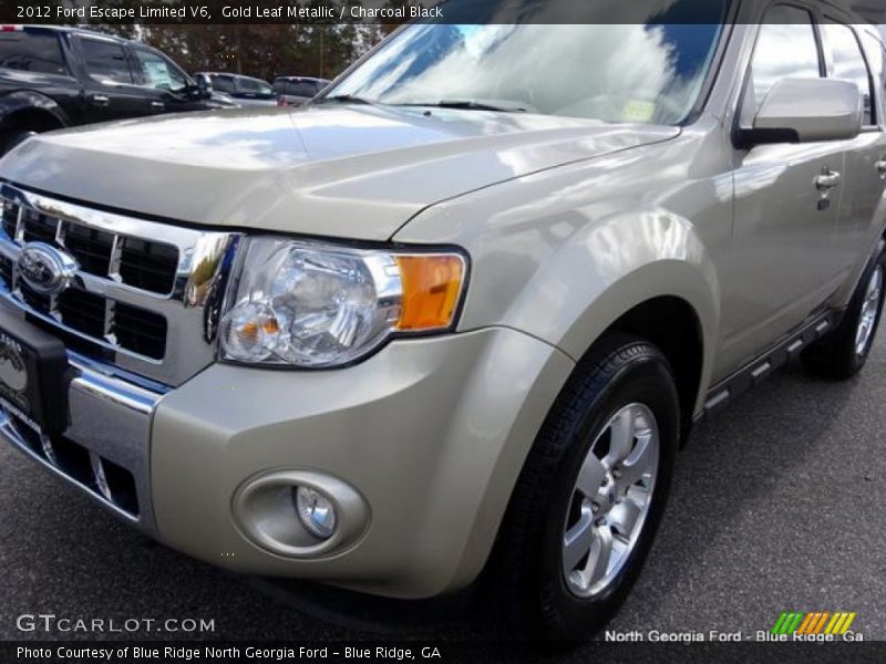 Gold Leaf Metallic / Charcoal Black 2012 Ford Escape Limited V6