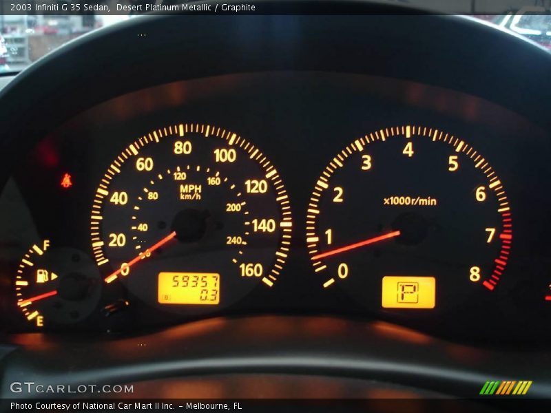 Desert Platinum Metallic / Graphite 2003 Infiniti G 35 Sedan