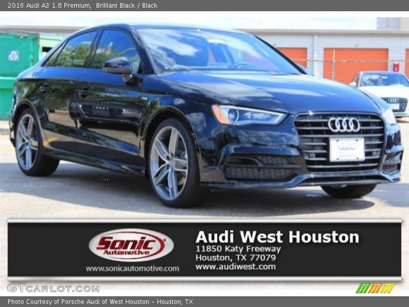 Brilliant Black / Black 2016 Audi A3 1.8 Premium