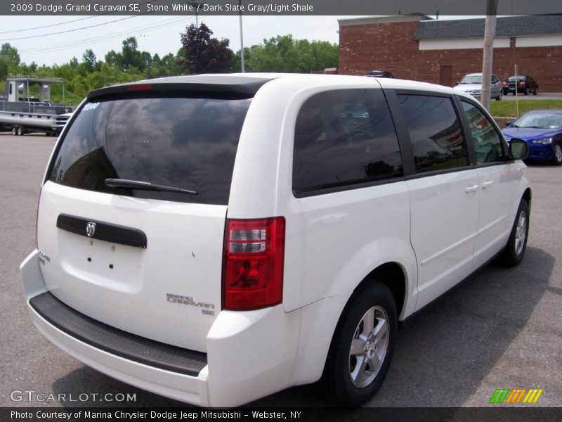 Stone White / Dark Slate Gray/Light Shale 2009 Dodge Grand Caravan SE
