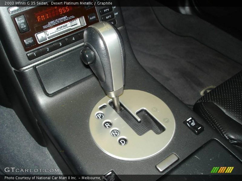 Desert Platinum Metallic / Graphite 2003 Infiniti G 35 Sedan