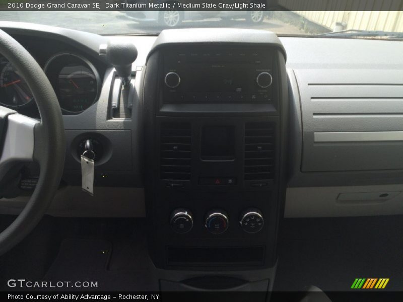 Dark Titanium Metallic / Medium Slate Gray/Light Shale 2010 Dodge Grand Caravan SE