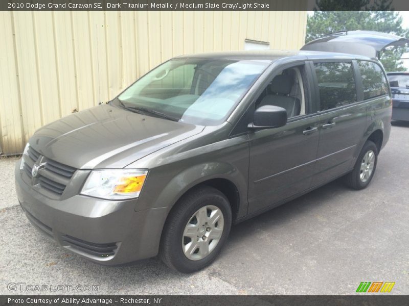 Dark Titanium Metallic / Medium Slate Gray/Light Shale 2010 Dodge Grand Caravan SE