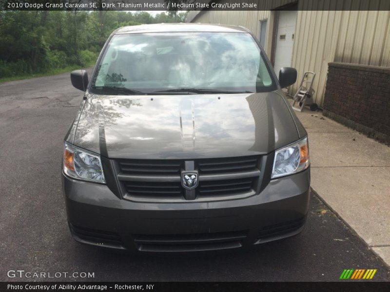 Dark Titanium Metallic / Medium Slate Gray/Light Shale 2010 Dodge Grand Caravan SE
