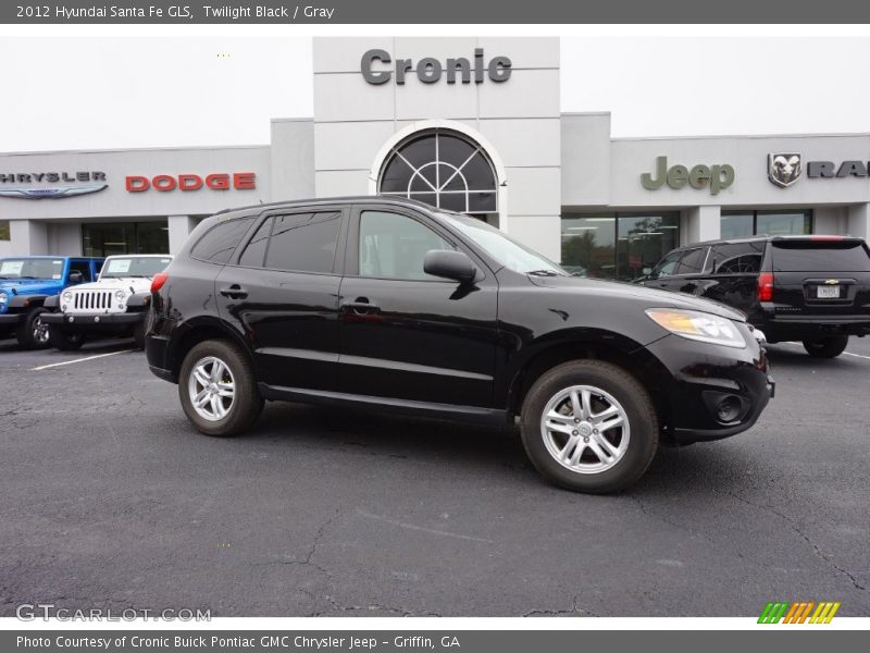 Twilight Black / Gray 2012 Hyundai Santa Fe GLS