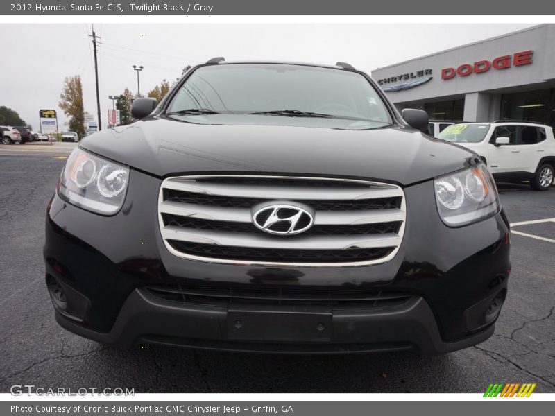 Twilight Black / Gray 2012 Hyundai Santa Fe GLS