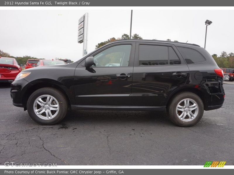 Twilight Black / Gray 2012 Hyundai Santa Fe GLS