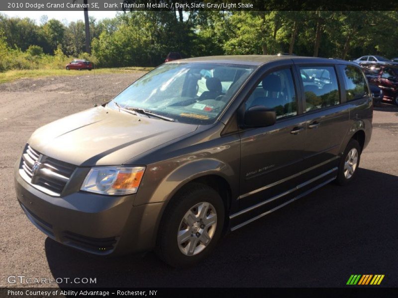 Dark Titanium Metallic / Dark Slate Gray/Light Shale 2010 Dodge Grand Caravan SE