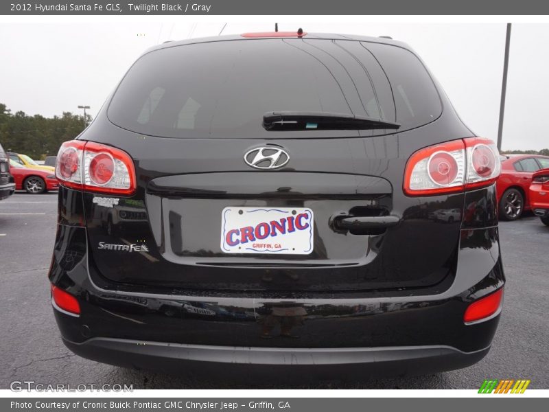 Twilight Black / Gray 2012 Hyundai Santa Fe GLS